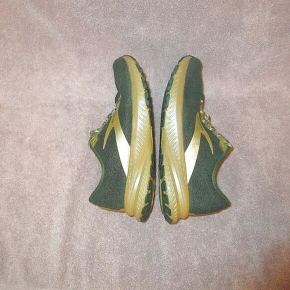 Brooks Womens Launch 7 Run Lucky Sneakers Size 7.5 Shoes Gold Eden Green LE - Picture 9 of 11